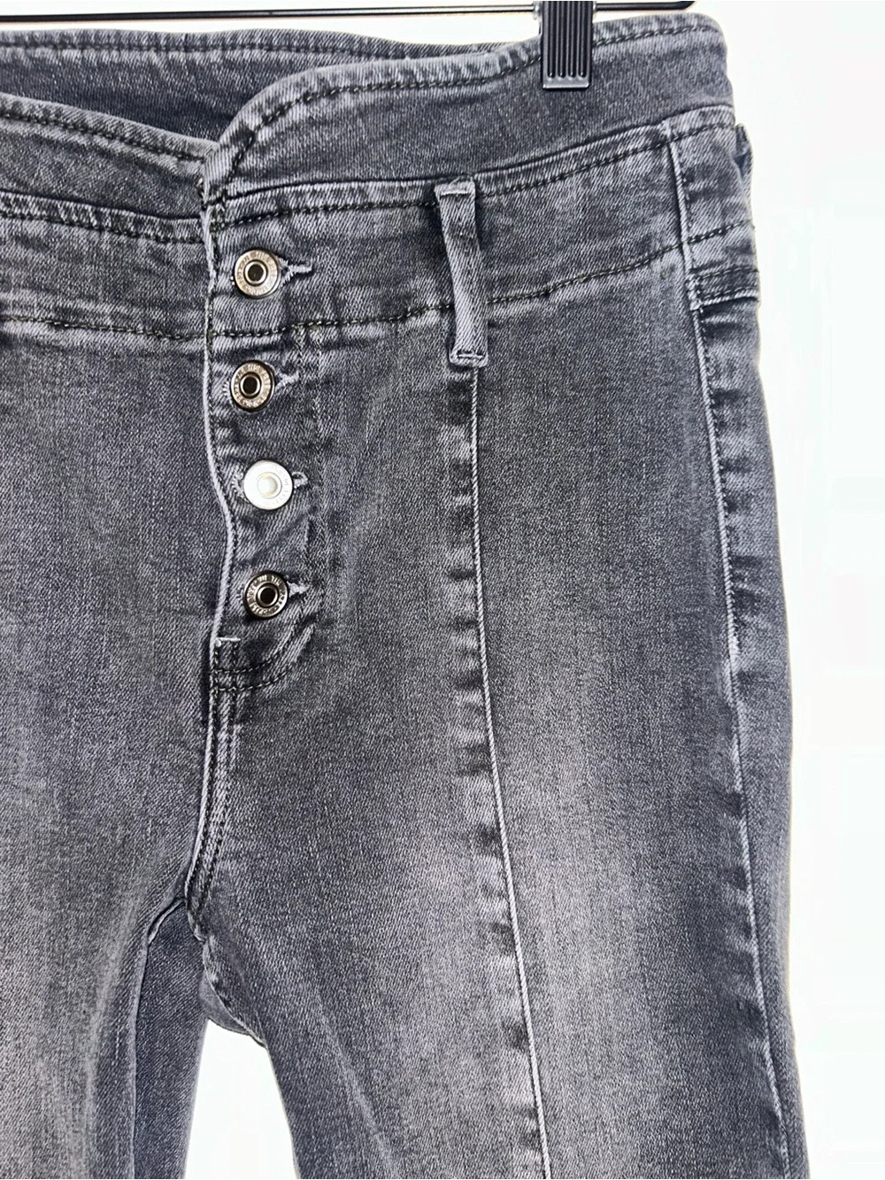 NWT We The Free People Jayde High Rise Flare Leg White Jeans Stretch Women's 27